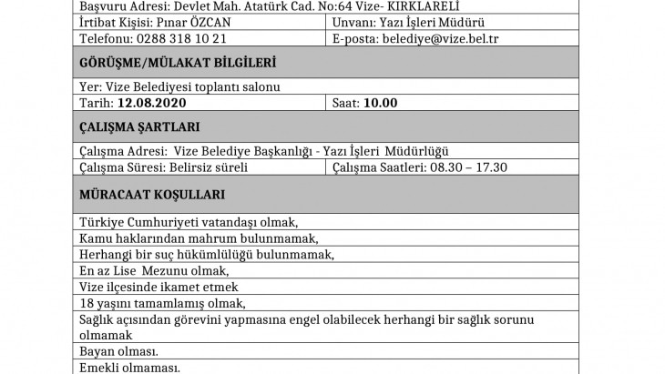 İŞÇİ ALIMI DUYURU1