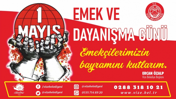 1 MAYIS İŞÇİ BAYRAMI KUTLU OLSUN