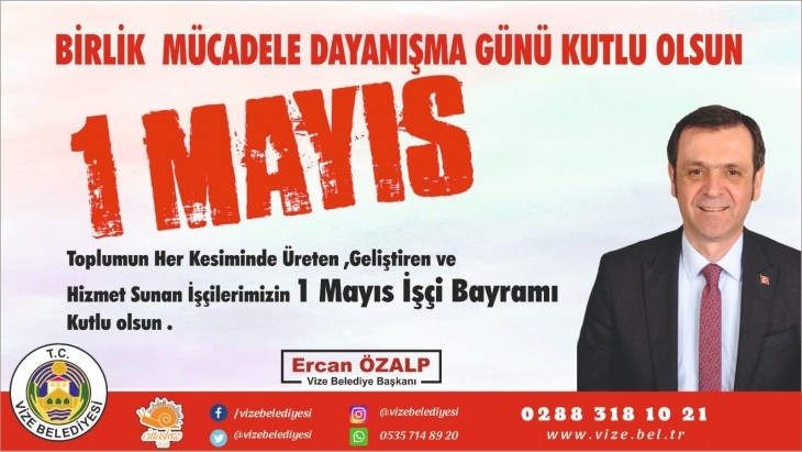 1 MAYIS İŞÇİ BAYRAMI KUTLU OLSUN