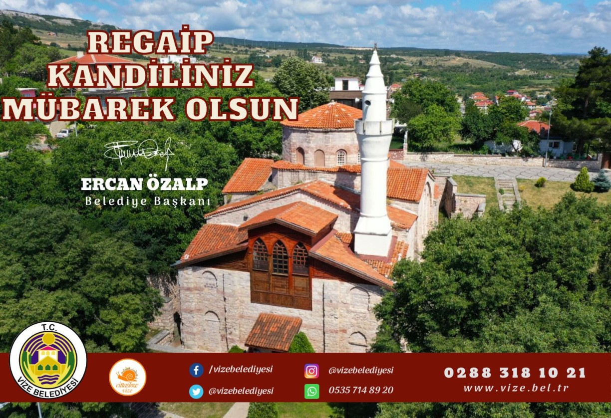 REGAİP KANDİLİNİZ MÜBAREK OLSUN