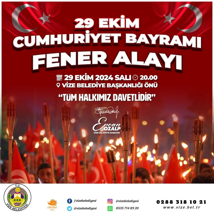 29 EKİM CUMHURİYET BAYRAMI FENER ALAYI PROGRAMI