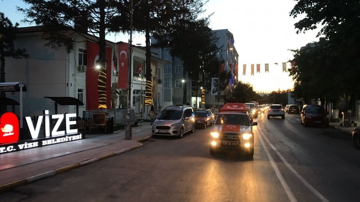 19 MAYIS ARAÇ KONVOYU COŞKU İÇİNDE GERÇEKLEŞTİRİLDİ