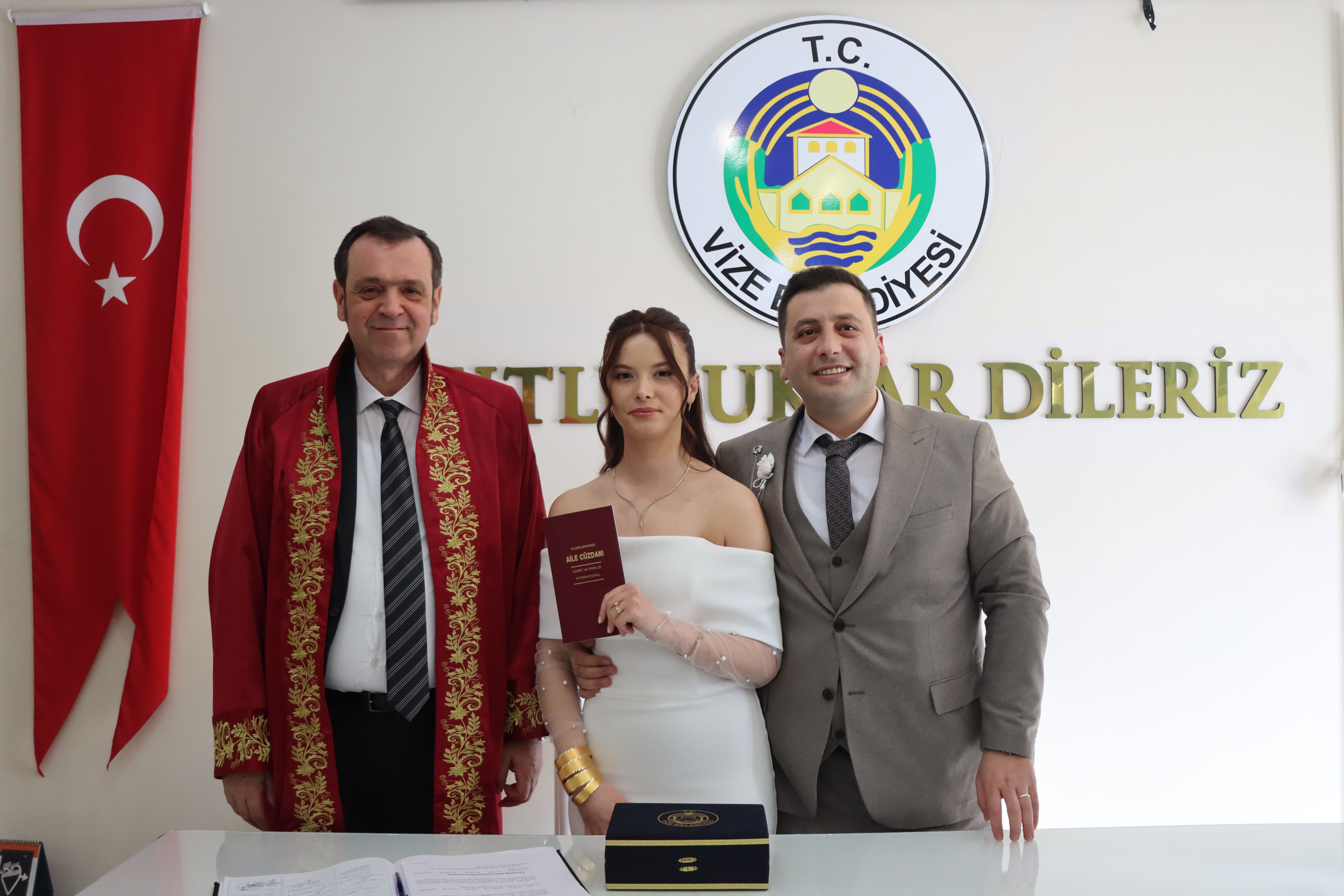 BELEDİYEMİZDE 14 ŞUBAT SEVGİLİLER GÜNÜNDE NİKAH TÖRENLERİ GERÇEKLEŞTİRİLDİ