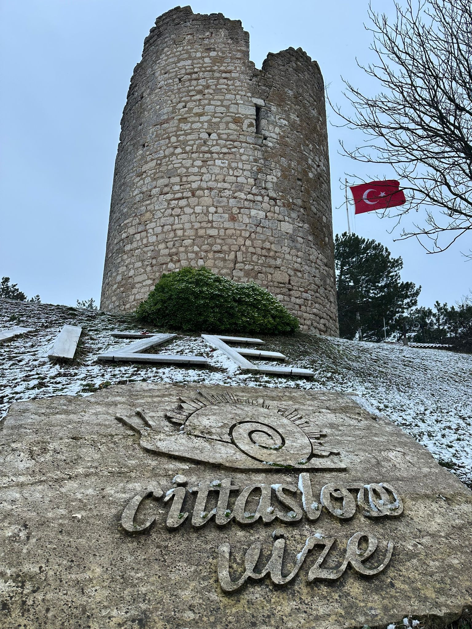 İlçemize Yılın İlk Karı Yağdı