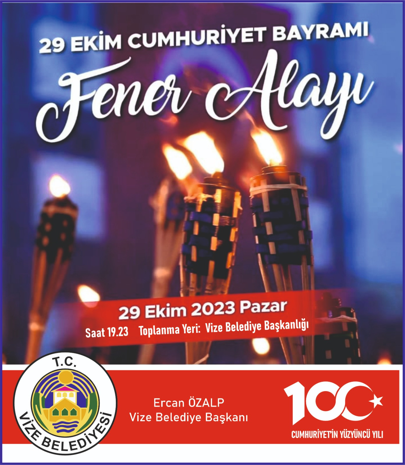 Cumhuriyetimizin 100.Yili Fener Alayına Davetlisiniz