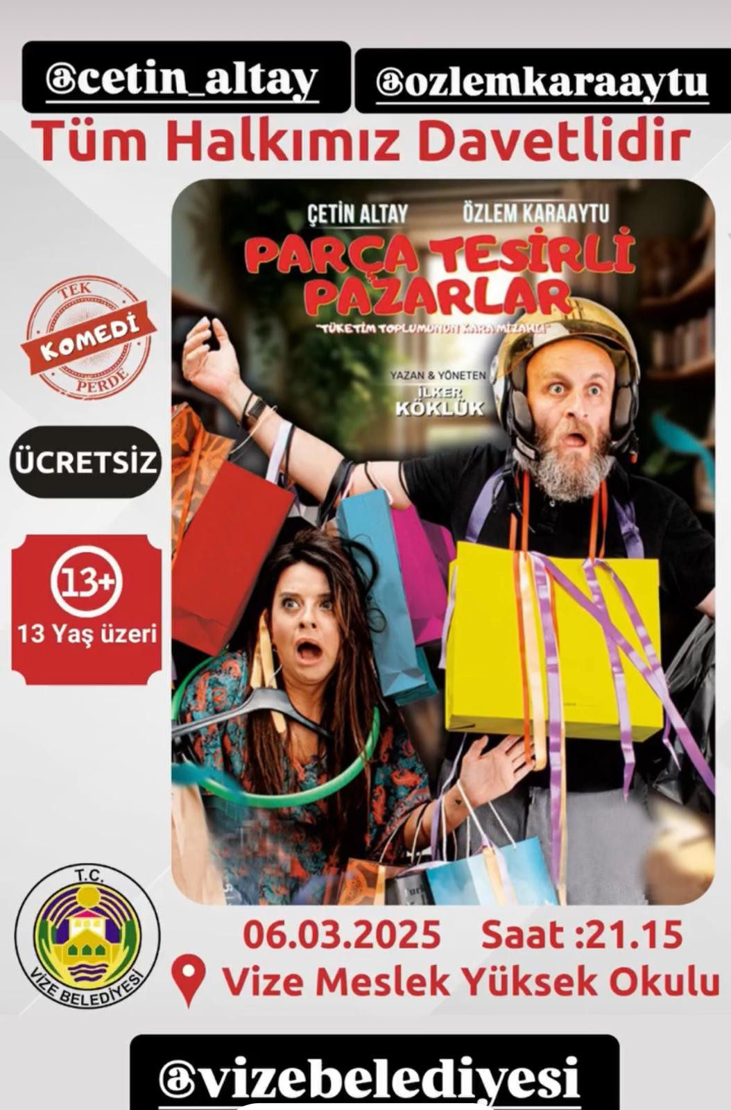 6 Mart’ta Yetişkinler İçin Düzenlenecek Tiyatro Etkinliğinde Buluşuyoruz