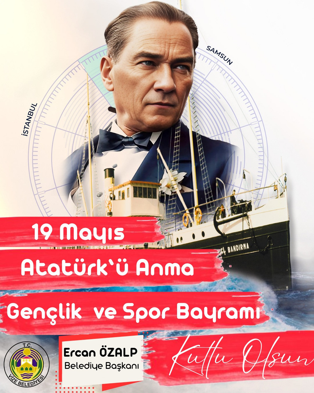 19 MAYIS ATATÜRK'Ü ANMA GENÇLİK VE SPOR BAYRAMI KUTLU OLSUN