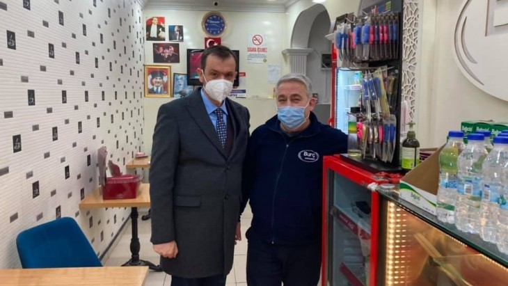 BELEDİYE BAŞKANIMIZ ERCAN ÖZALP İLÇE ESNAFINI ZİYARET ETTİ