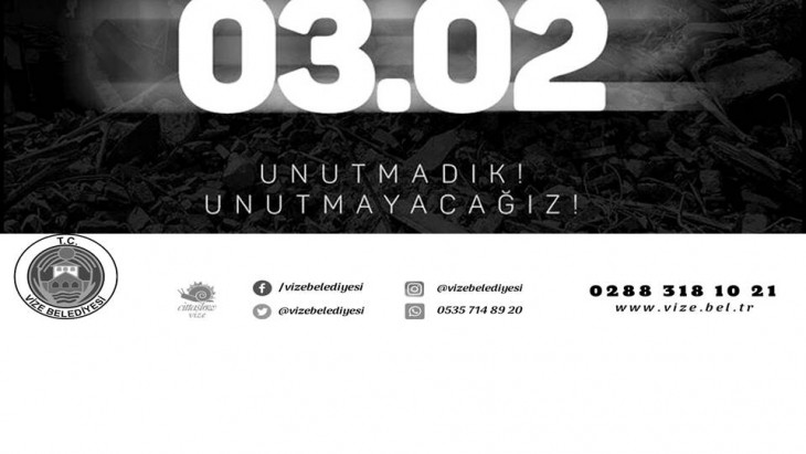 BELEDİYE BAŞKANIMIZ ERCAN ÖZALP’İN 17 AĞUSTOS 1999 DEPREMİ ANMA MESAJI