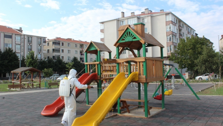 ÇOCUK OYUN GRUPLARI DEZENFEKTE EDİLDİ