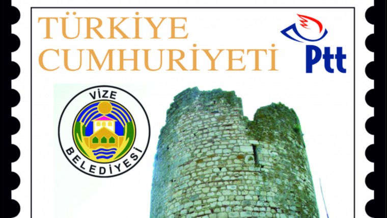 VİZE'NİN TANITIMI İÇİN POSTA PULU BASTIRILDI