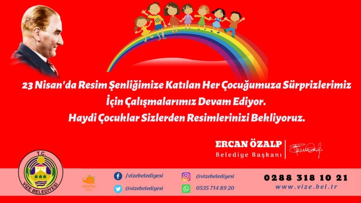 HAYDİ ÇOCUKLAR DÜŞLEDİĞİN 23 NİSAN RESMİNİ YAP BİZE GÖNDER