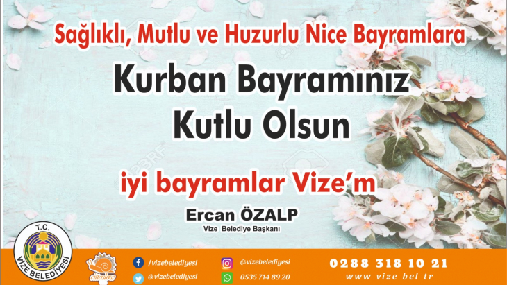 KURBAN BAYRAMINIZ KUTLU OLSUN