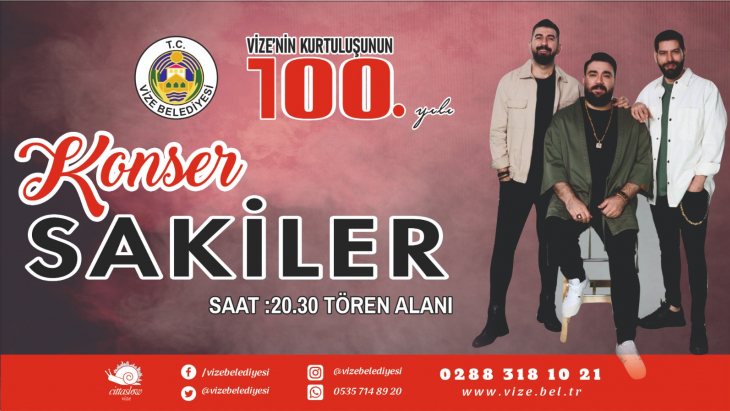 KURTULUŞUN 100. YILINDA SAKİLER KONSERİNE DAVETLİSİNİZ