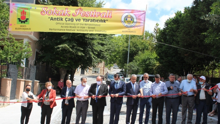 SINIRÖTESİ İŞBİRLİĞİ İLE YOL YAPIM PROJESİ'NİN AÇILIŞI  GERÇEKLEŞTİRİLDİ