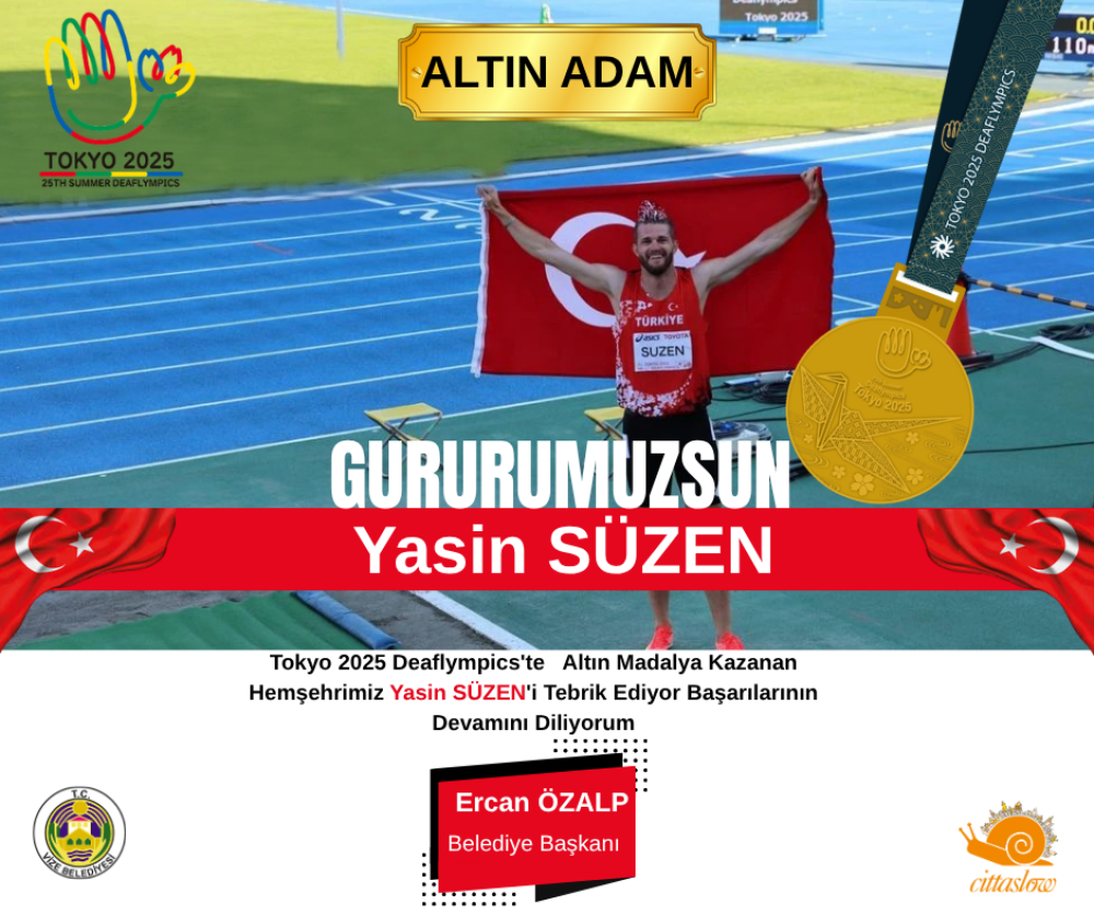 Yasin SÜZEN'den Altın Madalya