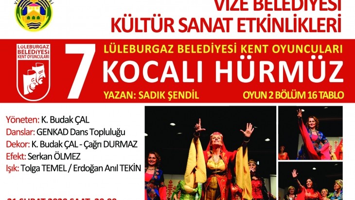 YEDİ KOCALI HÜRMÜZ TİYATROSU VİZE'DE