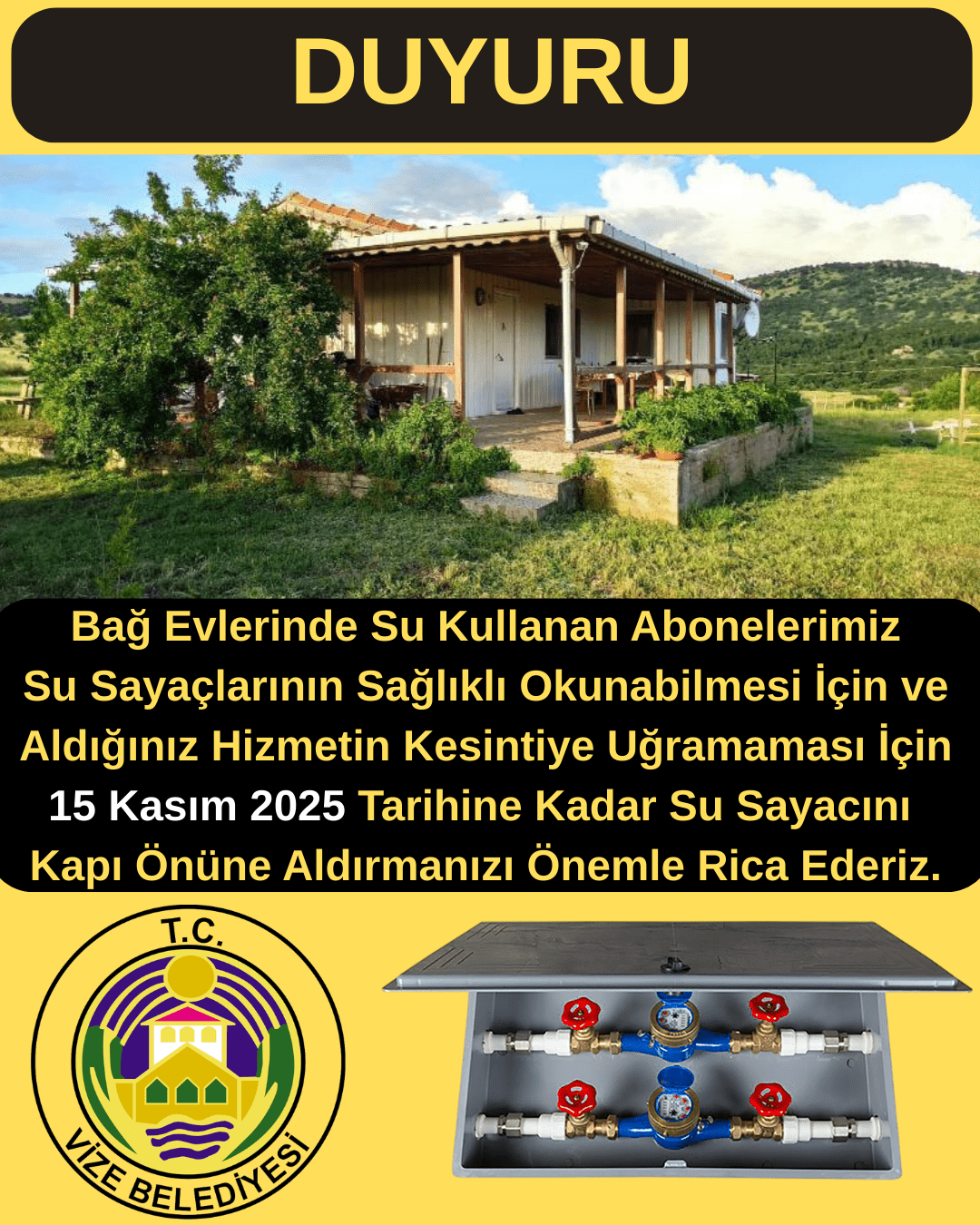 BAĞ EVLERİ SU SAYAÇLARI