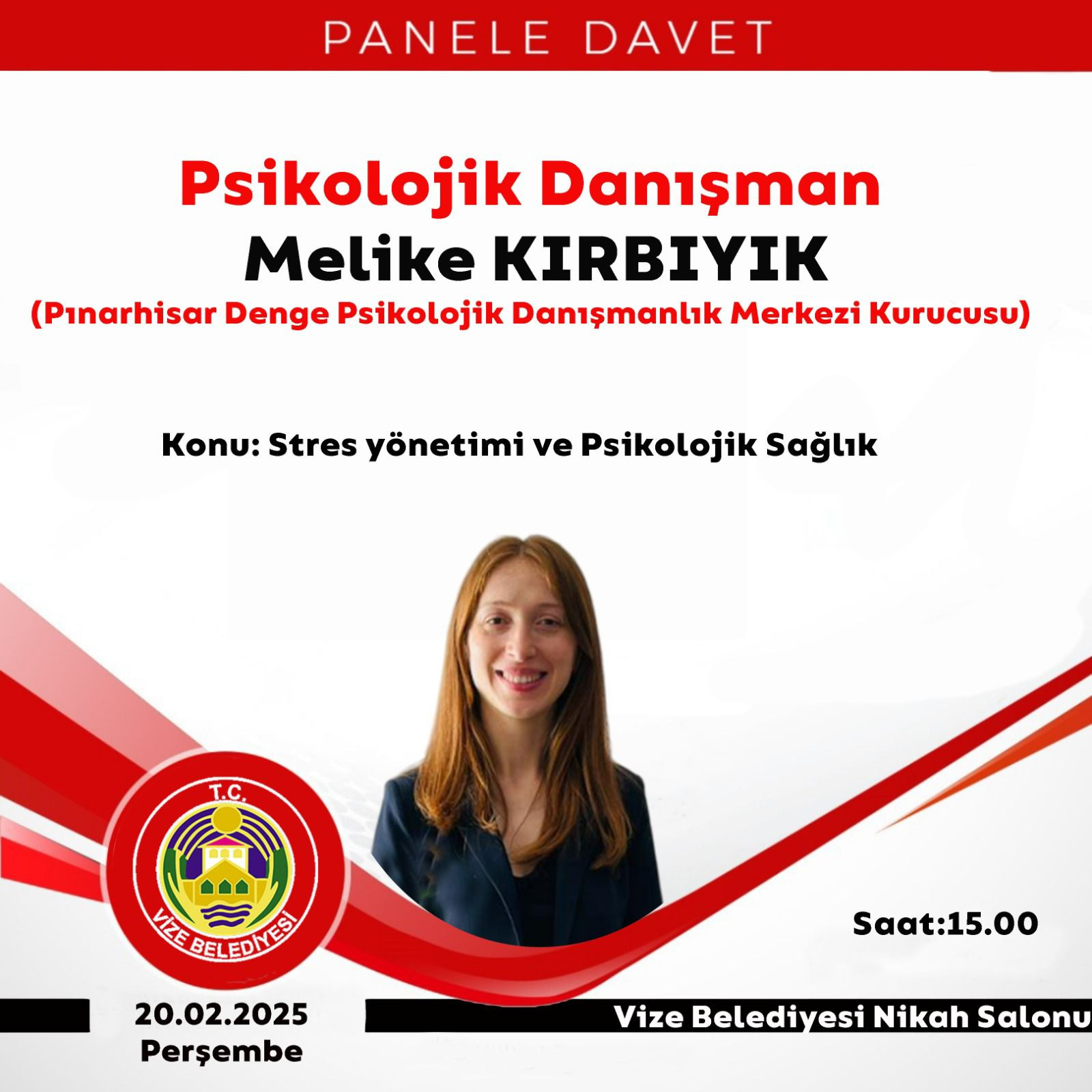 STRES YÖNETİMİ VE PSİKOLOJİK SAĞLIK PANELİ GERÇEKLEŞTİRİLECEKTİR