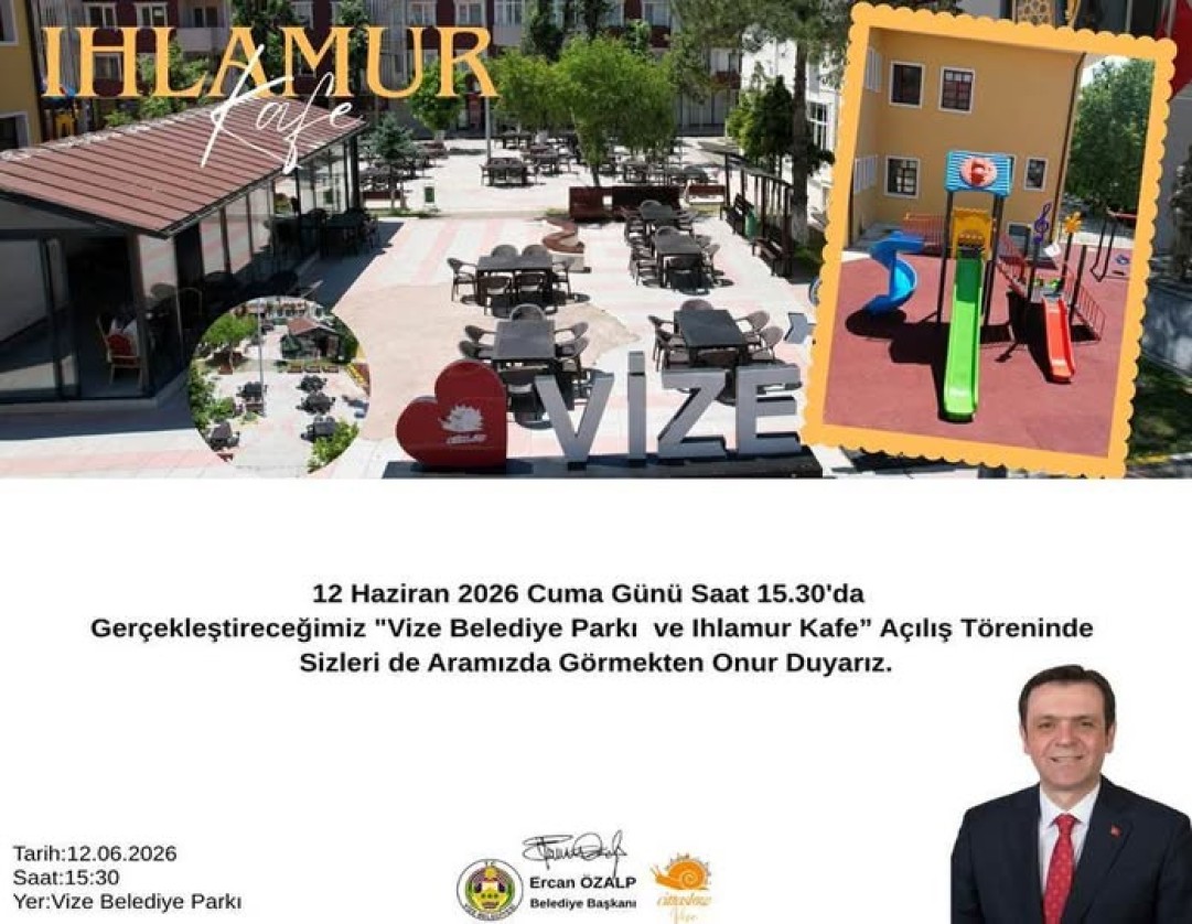 YENİLENEN YÜZÜYLE VİZE BELEDİYE PARKI AÇILIYOR